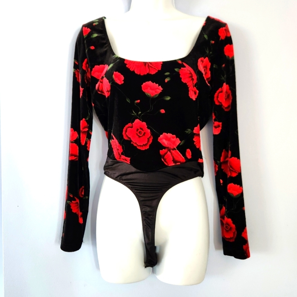 Faris Vintage Velvet Bodysuit
